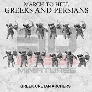 Greek Cretan Archers | 3DBreed 15mm Wargaming Miniatures