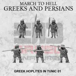 Greek Unarmored Hoplites | 3DBreed 15mm Wargaming Miniatures