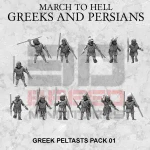 Greek Peltasts | 3DBreed 15mm Wargaming Miniatures Role Playing Miniatures