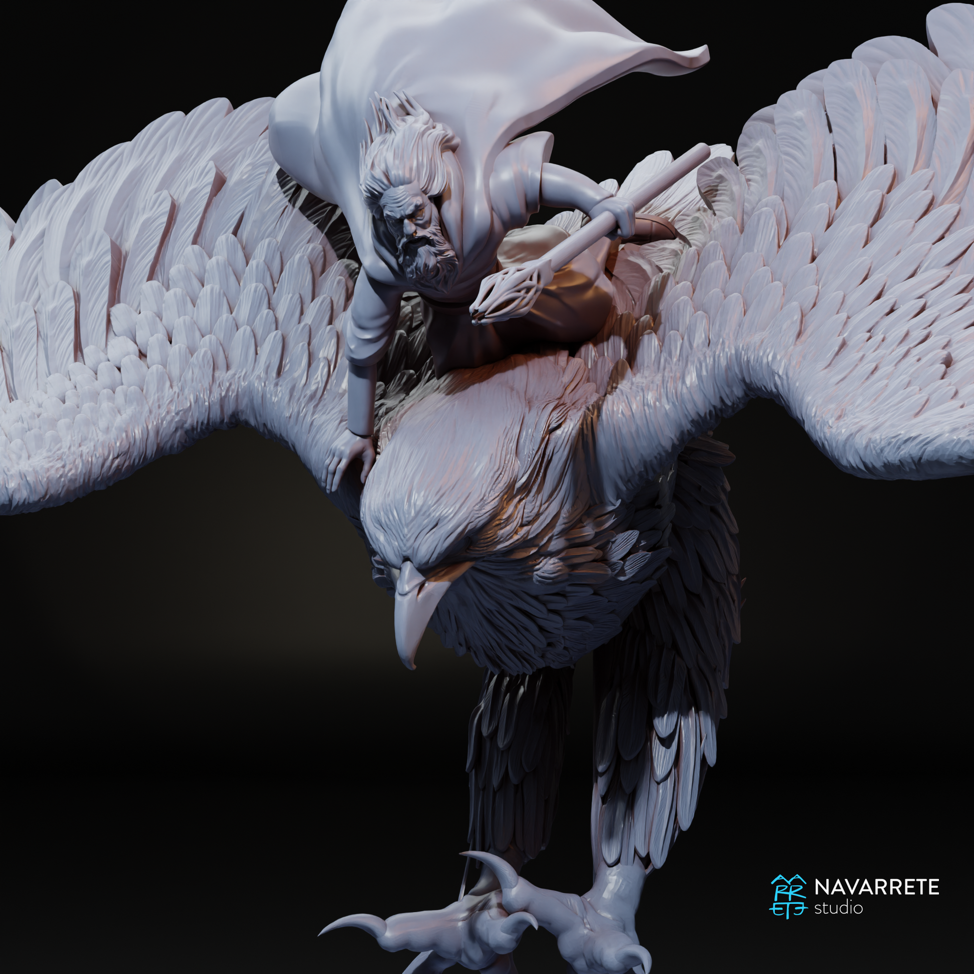 Eagle 2 with Galdorin | Navarrete Studios 25mm Fantasy Wargaming Miniatures