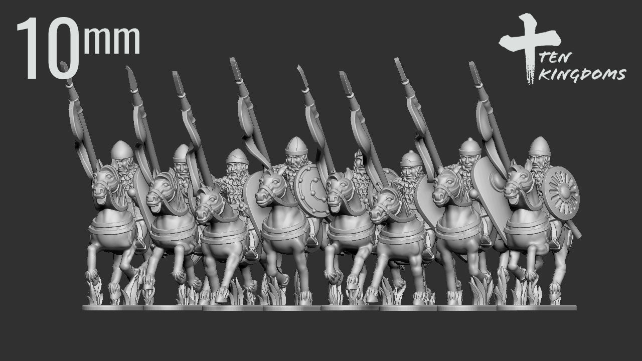 10mm Georgian Armoured Spear Horse | Ten Kingdoms Historical Miniatures