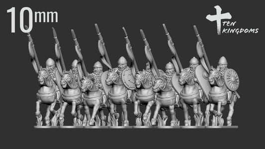 10mm Georgian Armoured Spear Horse | Ten Kingdoms Historical Miniatures