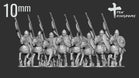 10mm Georgian Armoured Spear Horse | Ten Kingdoms Historical Miniatures
