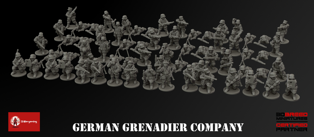 German Grenadier Company | 3DBreed 15mm Wargaming Miniatures