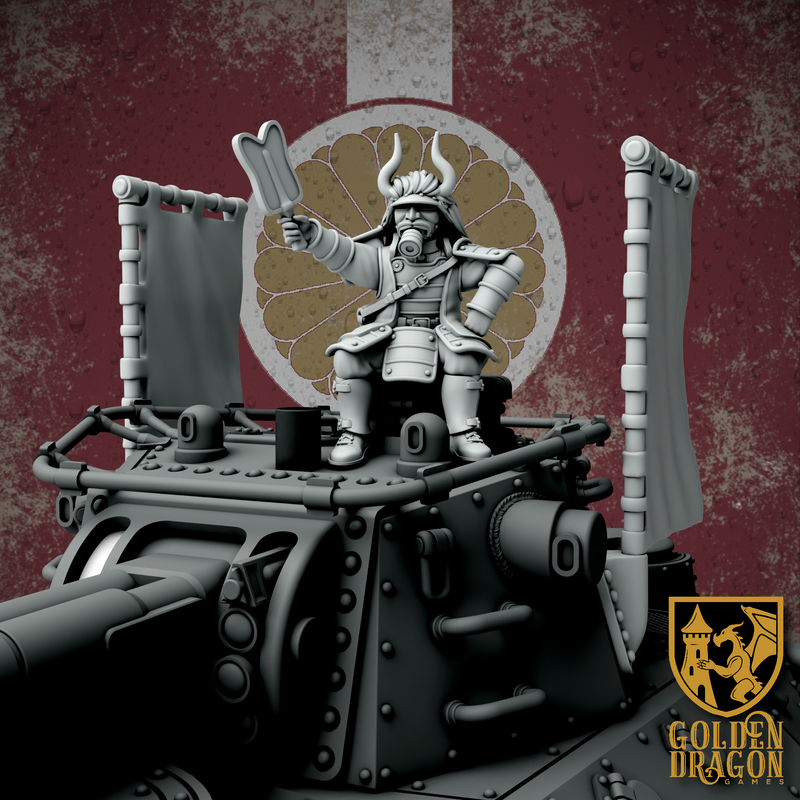Empire of Japan Colonel Kaeda Harunobu | Golden Dragon Games Weird WW2 Role Playing Miniatures