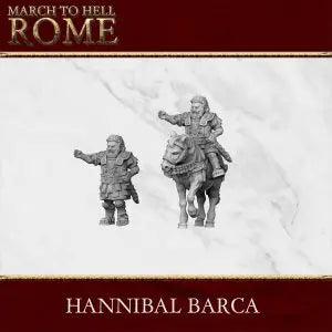 Carthaginian Hannibal Barca | 3DBreed 15mm Wargaming Miniatures Role Playing Miniatures