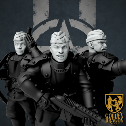 United States of America Harlem Hellfighters Upgrade Pack | Golden Dragon Games Weird WW2 Role Playing Miniatures