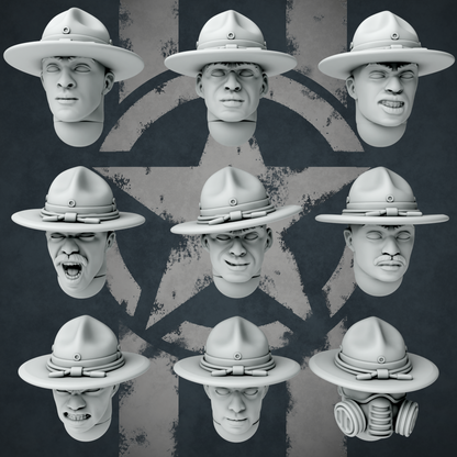 United States of America Harlem Hellfighters Upgrade Pack | Golden Dragon Games Weird WW2 Role Playing Miniatures