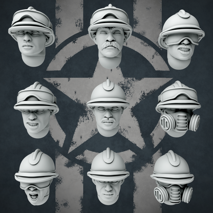 United States of America Harlem Hellfighters Upgrade Pack | Golden Dragon Games Weird WW2 Role Playing Miniatures