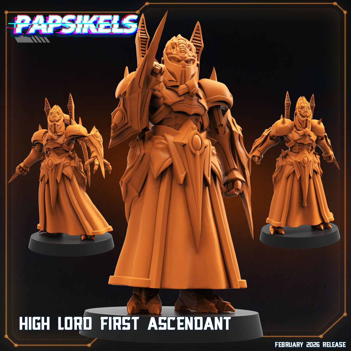 Sapients High Lord | Papsikels 32mm Sci Fi Miniatures