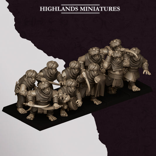 Sons of Marduk Hobgoblin Backstabbers | Highlands Miniatures 28/32mm Fantasy Wargaming Miniatures