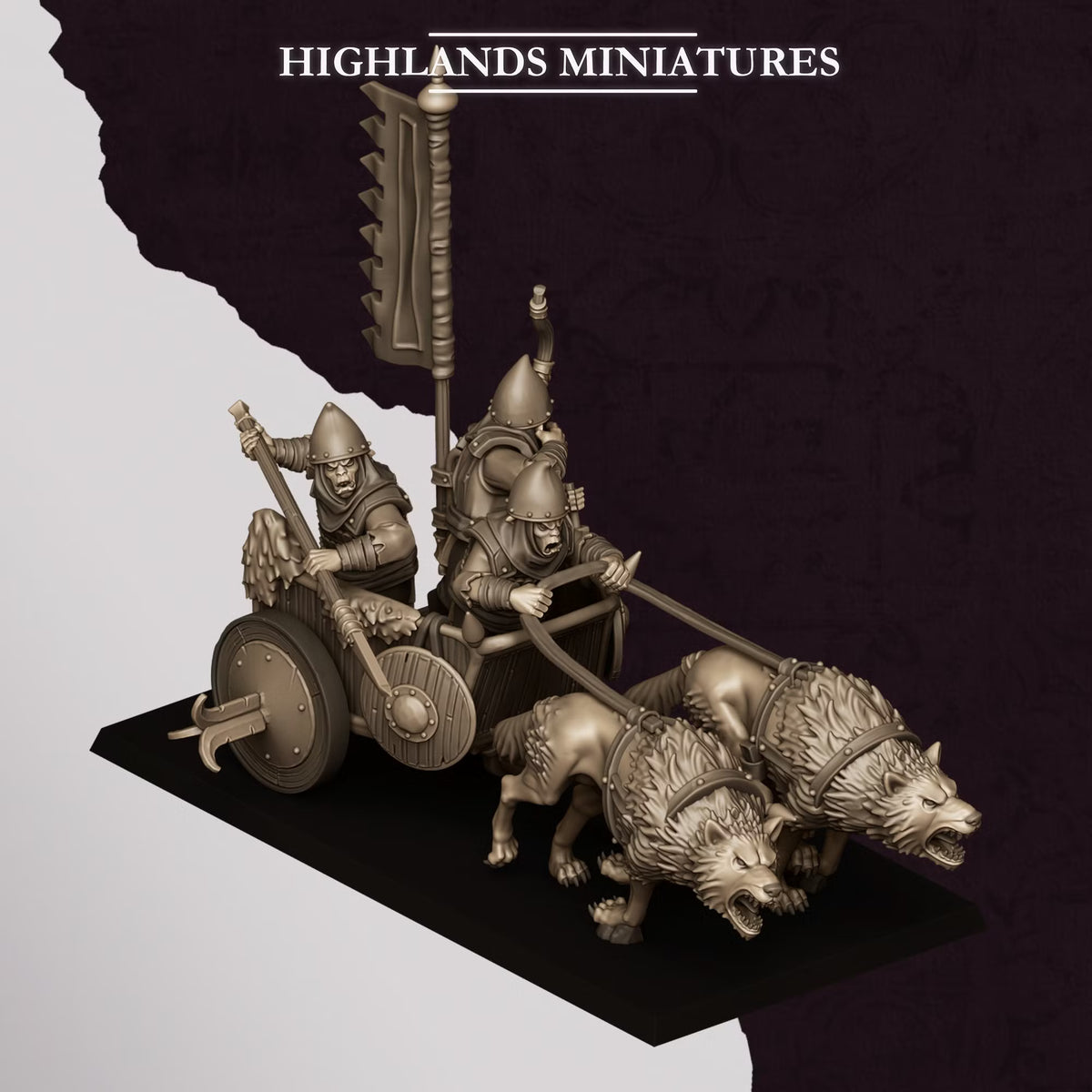 Sons of Marduk Hobgoblin Chariot | Highlands Miniatures 28/32mm Fantasy Wargaming Miniatures