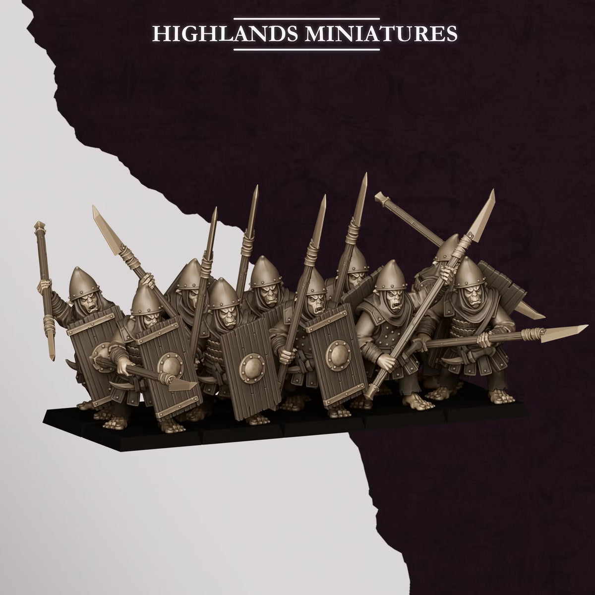 Sons of Marduk Hobgoblin Spearmen | Highlands Miniatures 28/32mm Fantasy Wargaming Miniatures