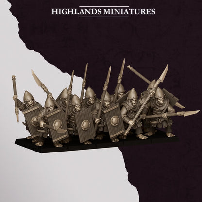 Sons of Marduk Hobgoblin Spearmen | Highlands Miniatures 28/32mm Fantasy Wargaming Miniatures