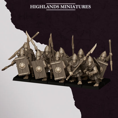 Sons of Marduk Hobgoblin Spearmen | Highlands Miniatures 28/32mm Fantasy Wargaming Miniatures