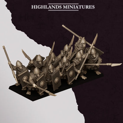 Sons of Marduk Hobgoblin Spearmen | Highlands Miniatures 28/32mm Fantasy Wargaming Miniatures