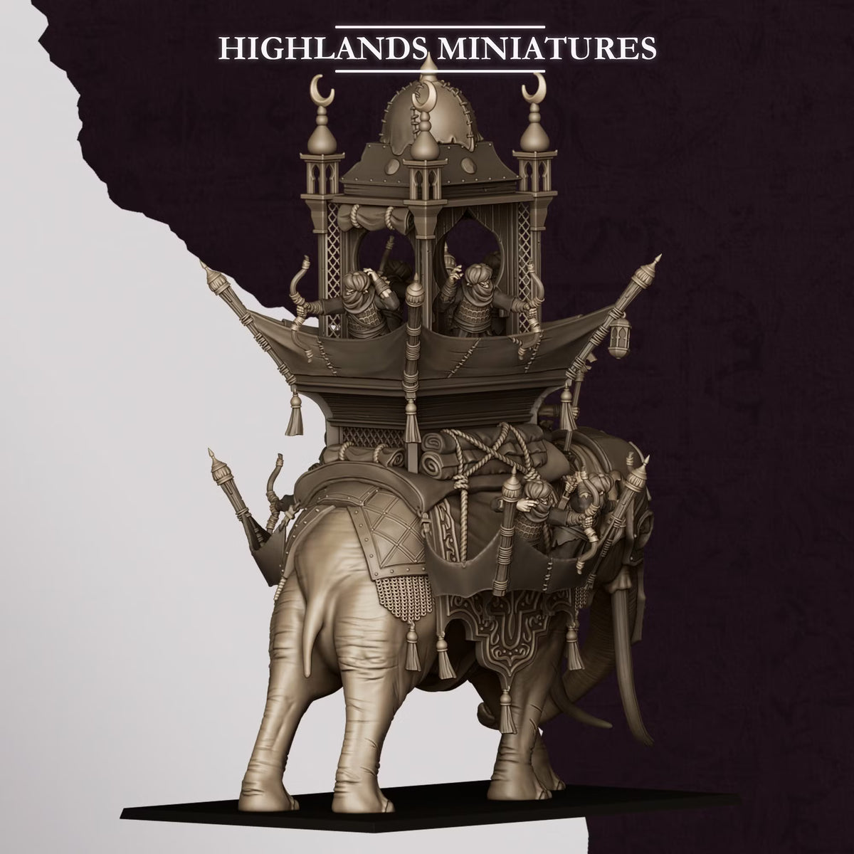 Sons of Marduk Hobgoblin War Elephant | Highlands Miniatures 28/32mm Fantasy Wargaming Miniatures