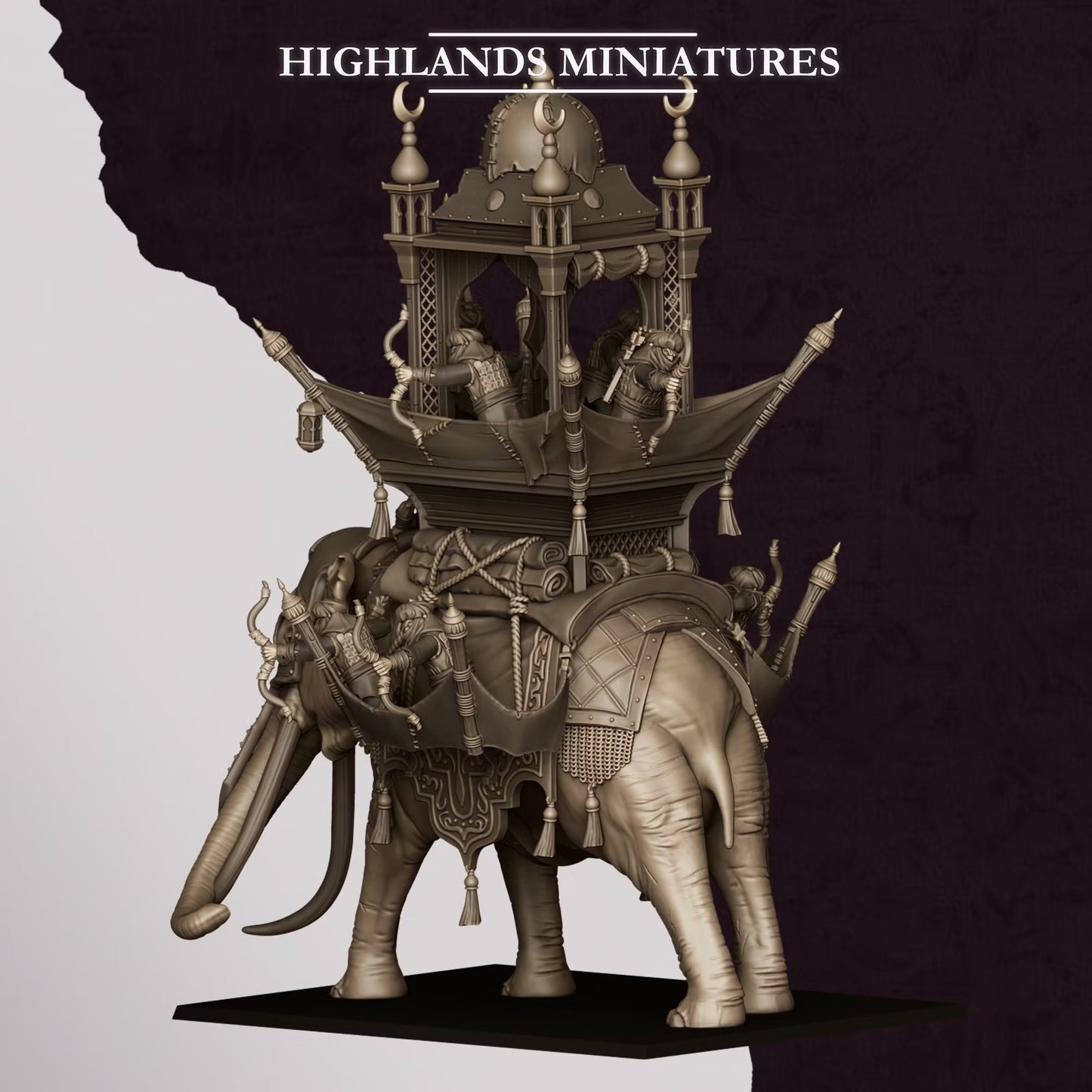 Sons of Marduk Hobgoblin War Elephant | Highlands Miniatures 28/32mm Fantasy Wargaming Miniatures