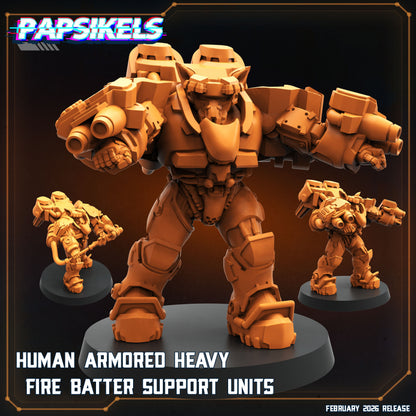 Human Colonies Ranger Fire Suits | Papsikels 32mm Sci Fi Miniatures