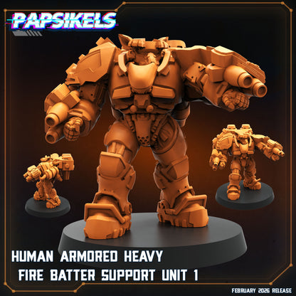 Human Colonies Ranger Fire Suits | Papsikels 32mm Sci Fi Miniatures