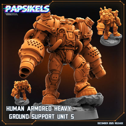 Human Colonies Ranger Heavy Suits | Papsikels 32mm Sci Fi Miniatures