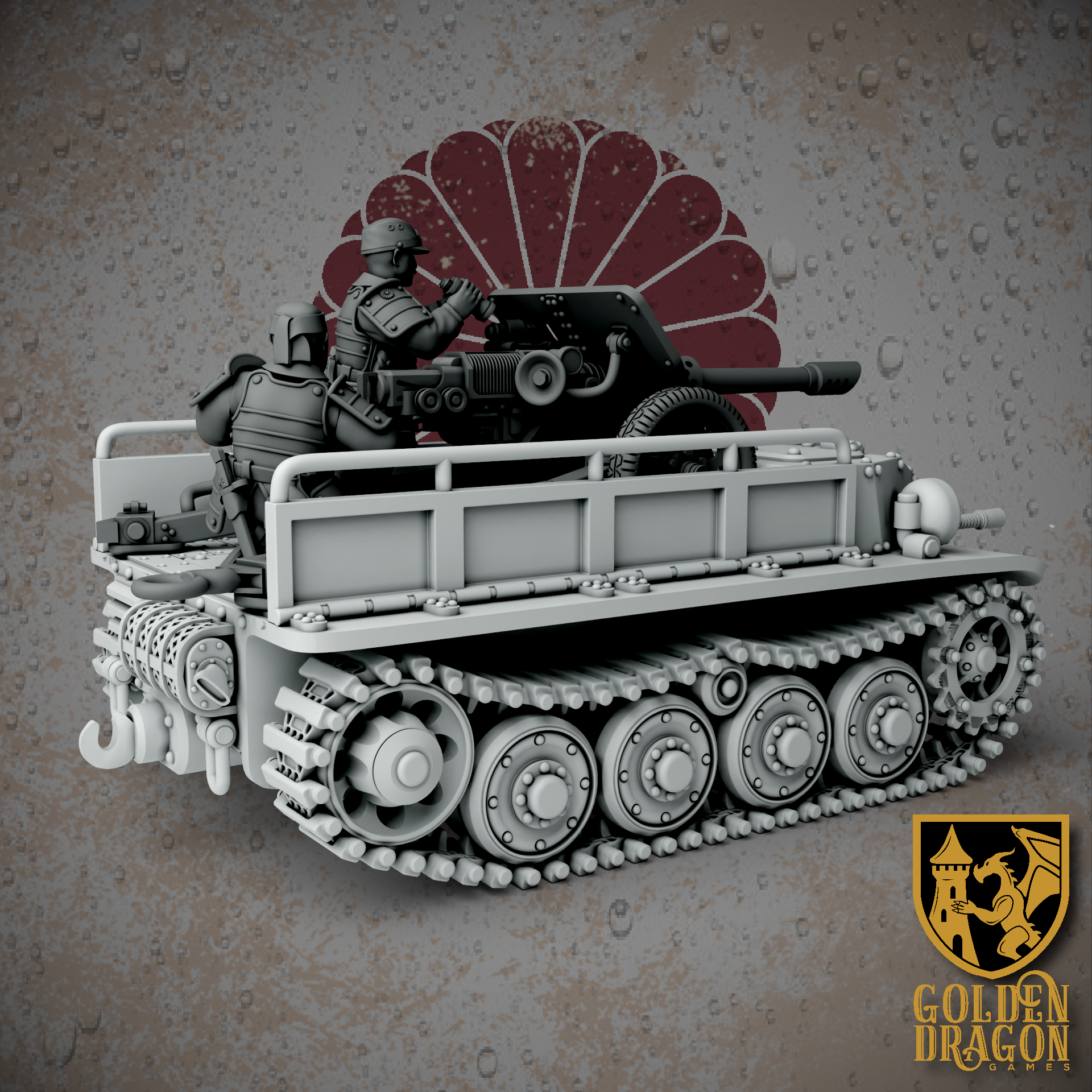 Empire of Japan Type 91 Heavy Weapons Carrier | Golden Dragon Games Weird WW2 Role Playing Miniatures