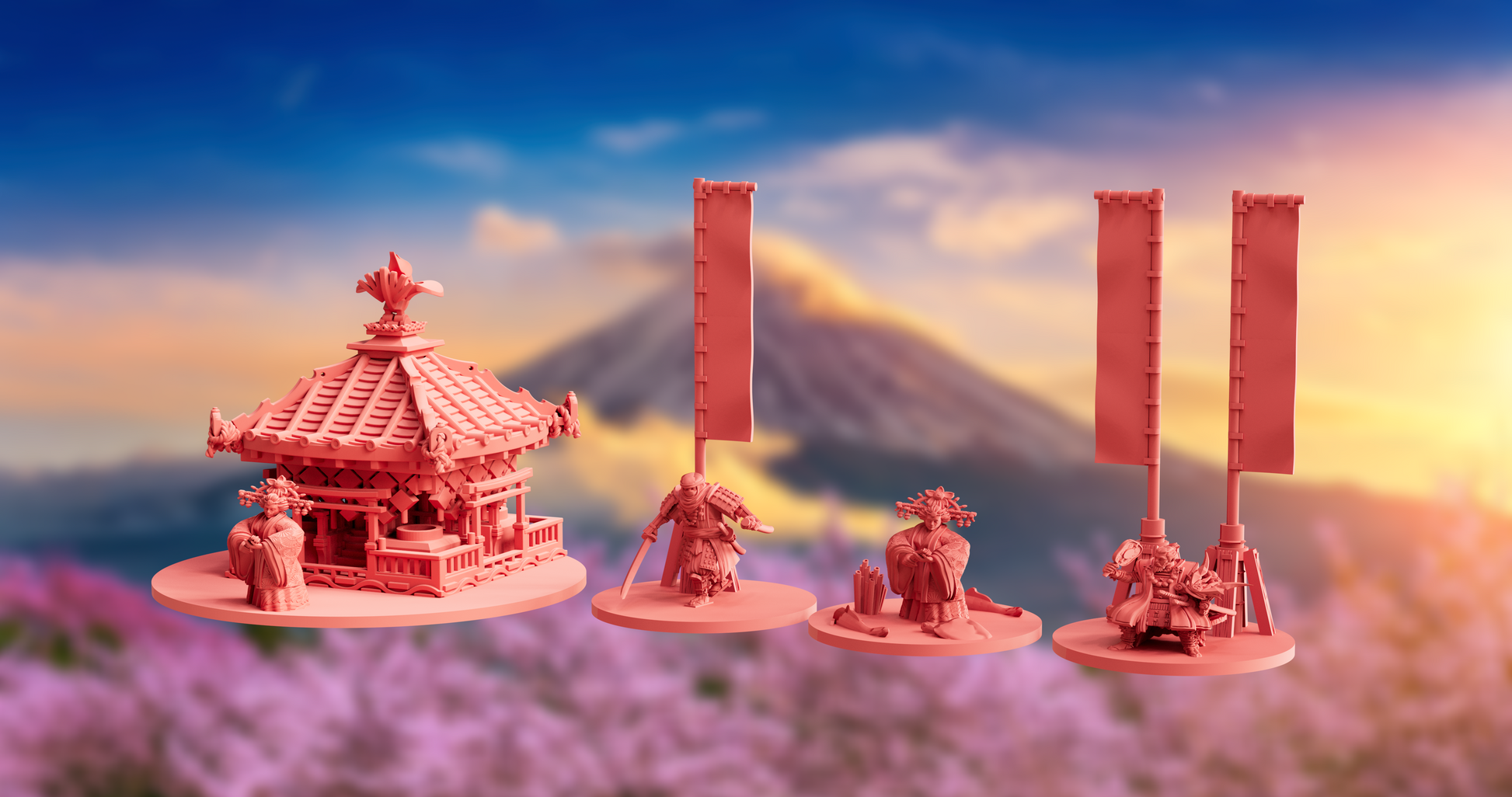 Nippon Army Bundle | OzWGxKyoushuneko 10mm Fantasy Wargaming Miniatures Role Playing Miniatures