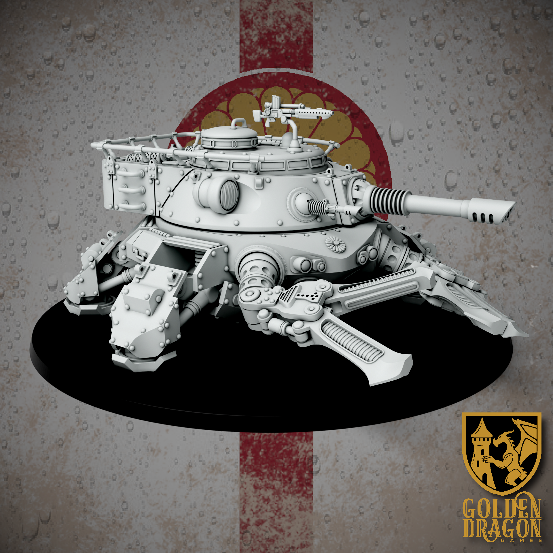Empire of Japan Type 97 Heike Amphibious Assault Gun | Golden Dragon Games Weird WW2 Role Playing Miniatures