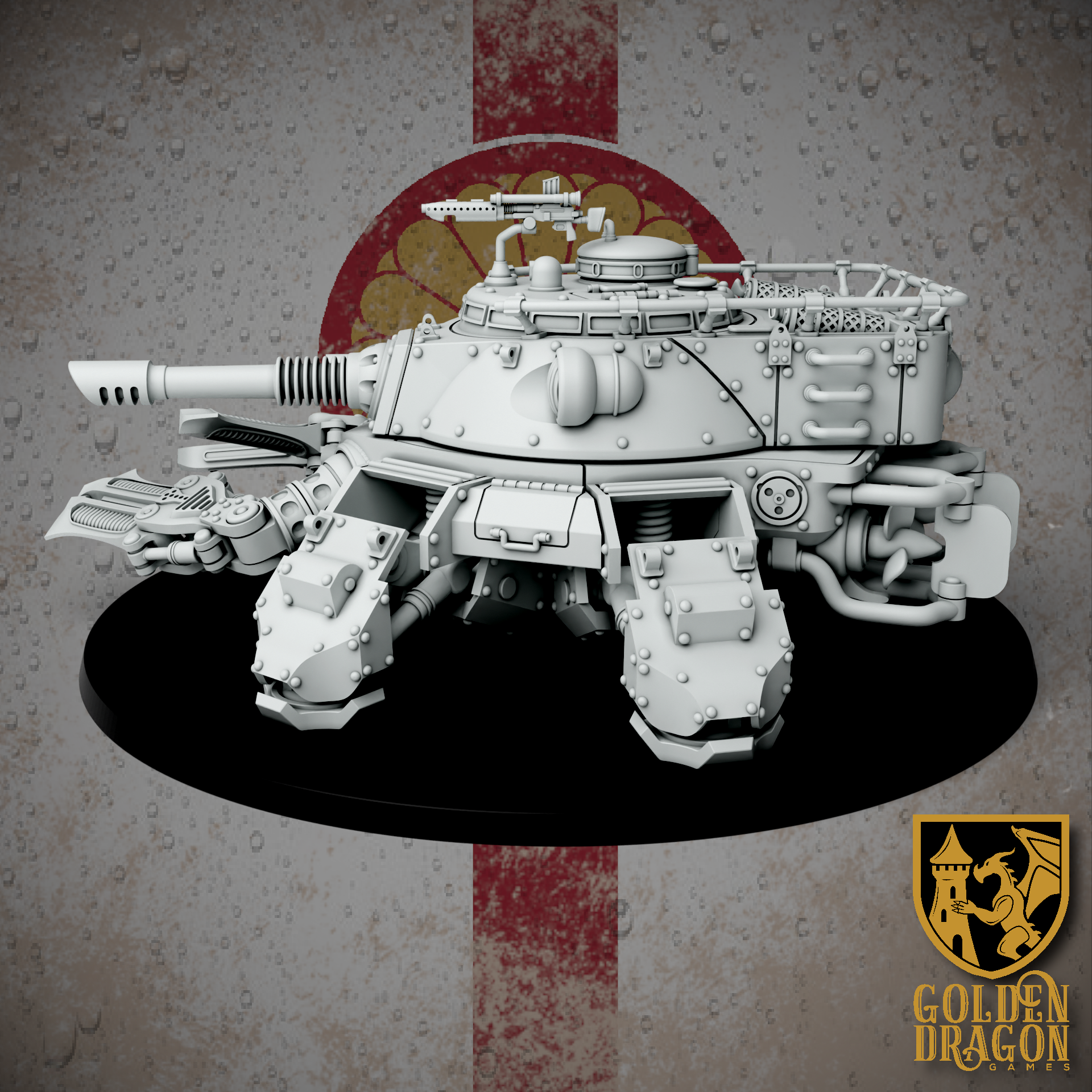 Empire of Japan Type 97 Heike Amphibious Assault Gun | Golden Dragon Games Weird WW2 Role Playing Miniatures