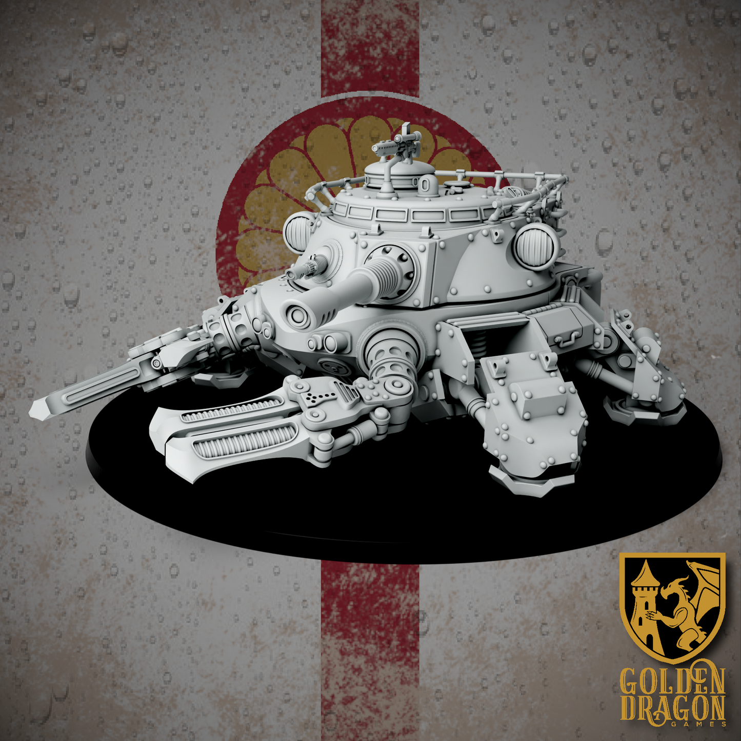 Empire of Japan Type 97 Heike Amphibious Assault Gun | Golden Dragon Games Weird WW2 Role Playing Miniatures