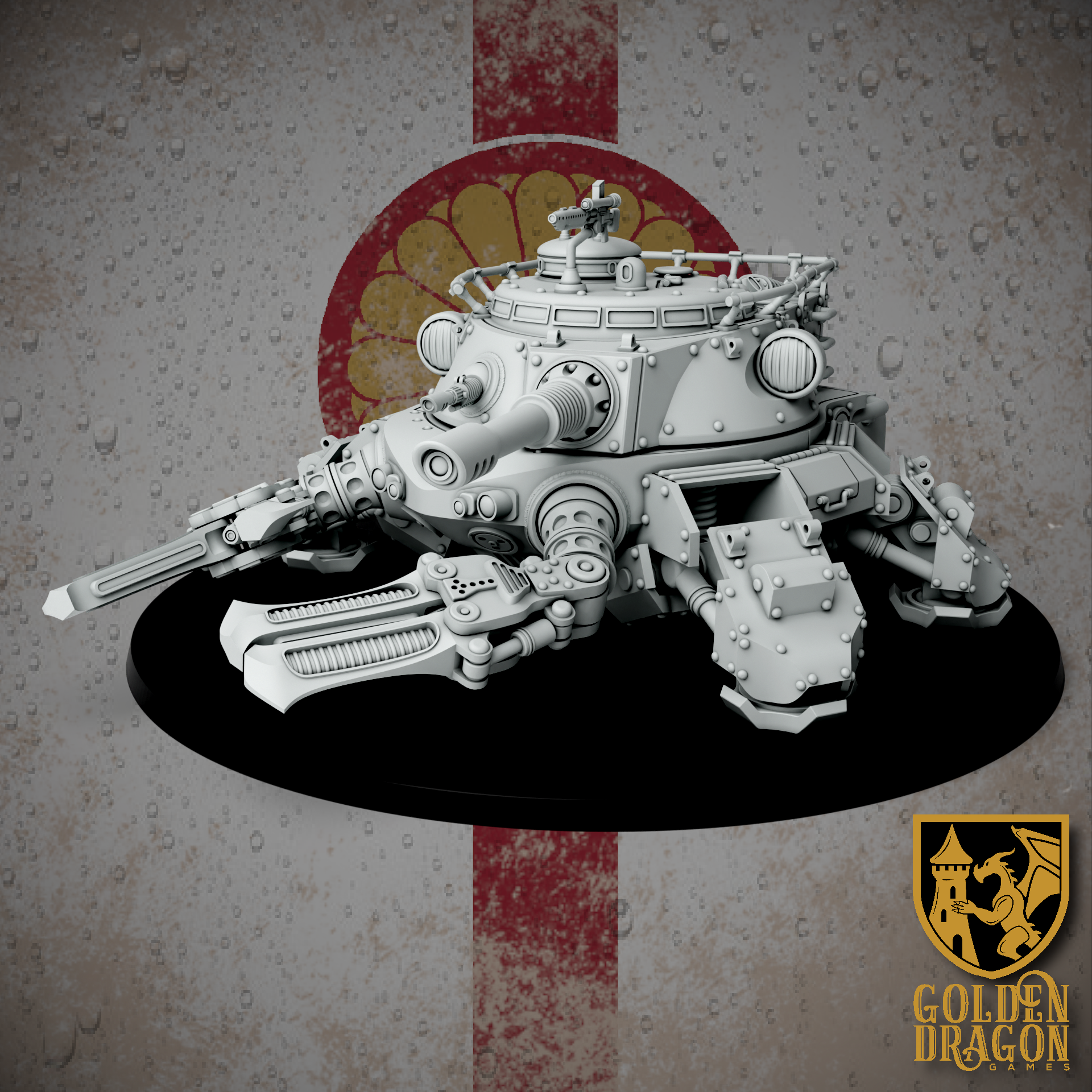 Empire of Japan Type 97 Heike Amphibious Assault Gun | Golden Dragon Games Weird WW2 Role Playing Miniatures