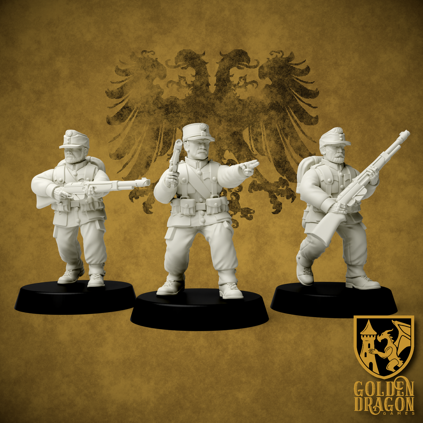 Holy Roman Empire Honved Infantry | Golden Dragon Games Weird WW2 Role Playing Miniatures