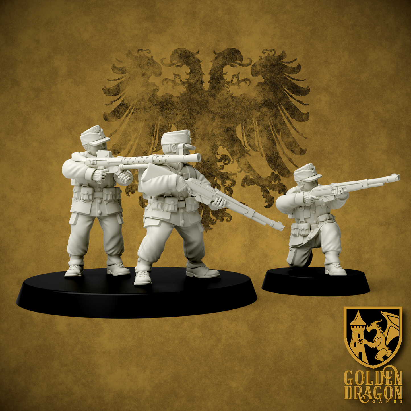 Holy Roman Empire Honved Infantry | Golden Dragon Games Weird WW2 Role Playing Miniatures