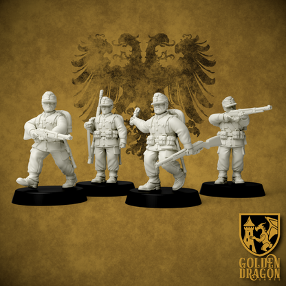 Holy Roman Empire Honved Infantry | Golden Dragon Games Weird WW2 Role Playing Miniatures