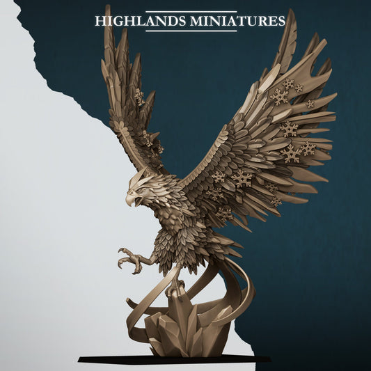 Aegean Elves Ice Phoenix | Highlands Miniatures 28/32mm Fantasy Wargaming Miniatures Role Playing Miniatures