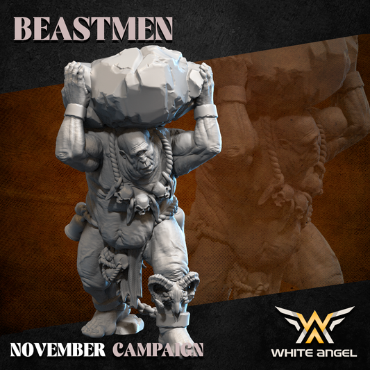 Beastmen Infernal Cyclops | White Angel 28/32mm Fantasy Wargaming Miniatures