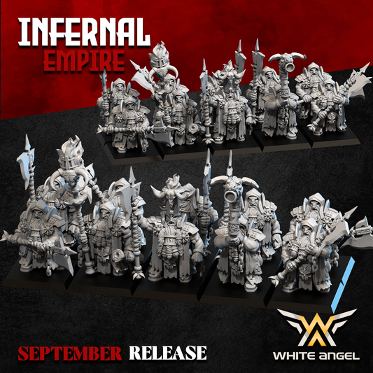 Infernal Dwarf Acolytes | White Angel 28/32mm Fantasy Wargaming Miniatures