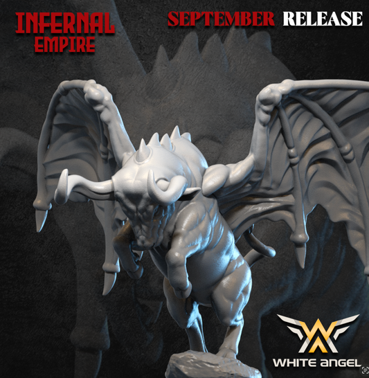 Infernal Dwarf Bull | White Angel 28/32mm Fantasy Wargaming Miniatures