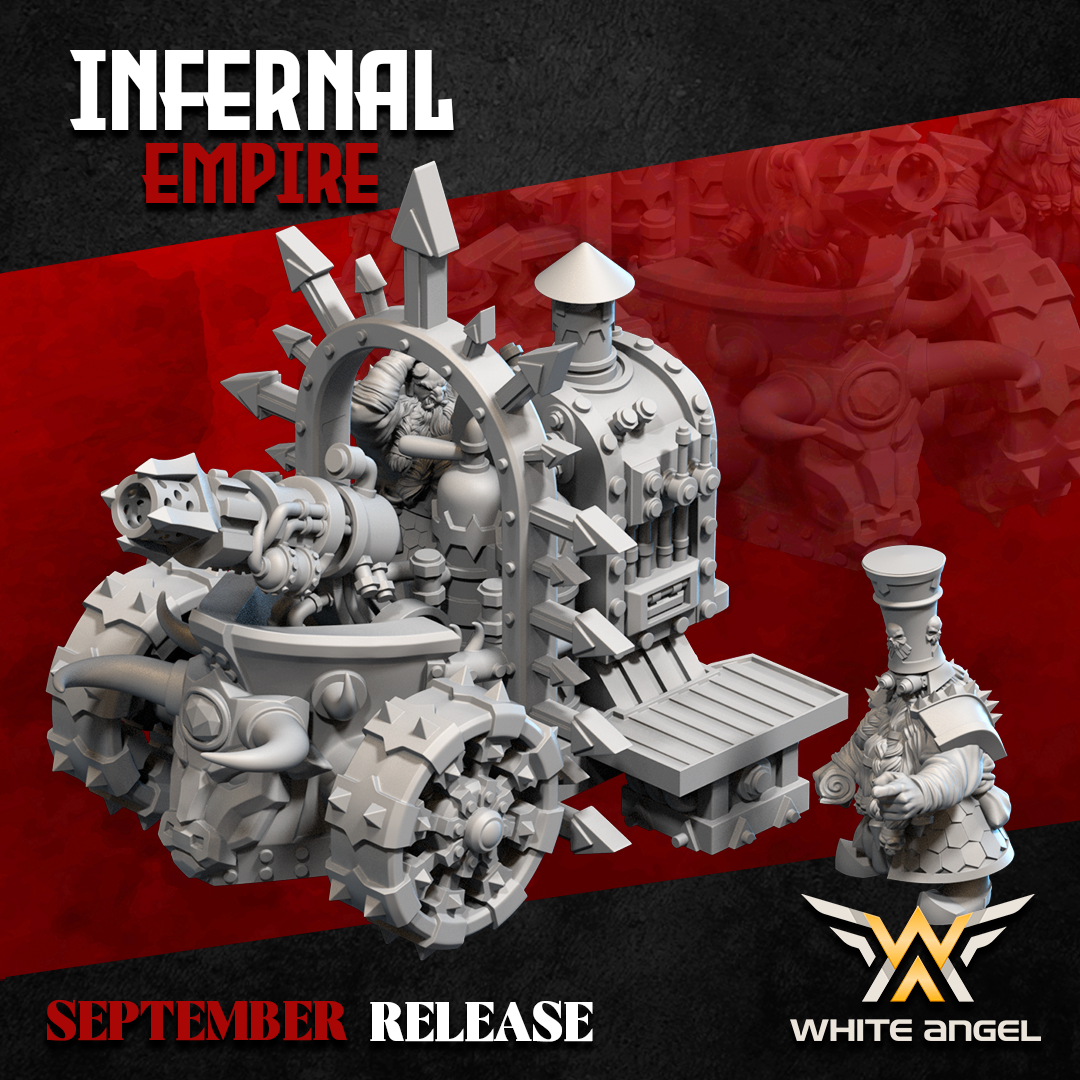 Infernal Dwarf Deluxe | White Angel 28/32mm Fantasy Wargaming Miniatures