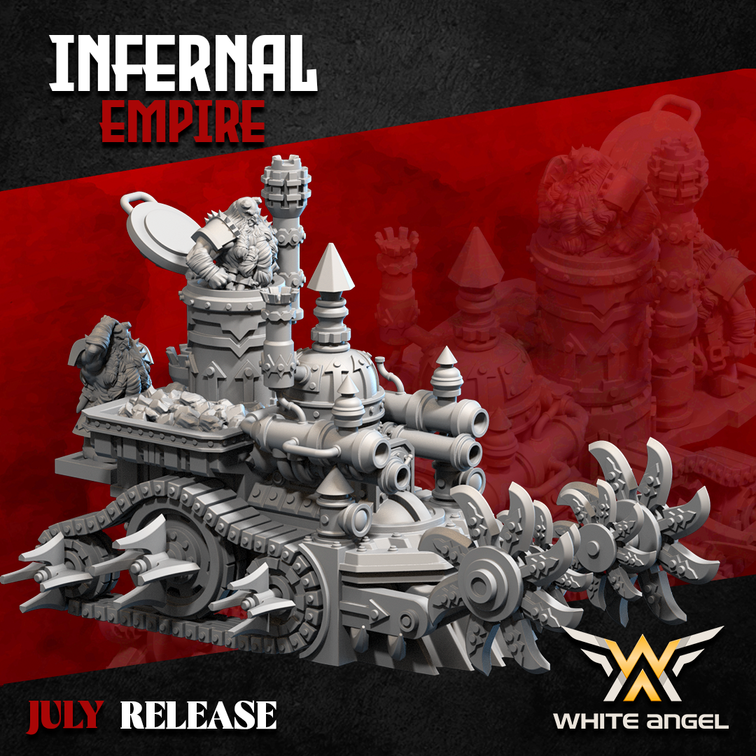 Infernal Dwarf Demon Engine | White Angel 28/32mm Fantasy Wargaming Miniatures