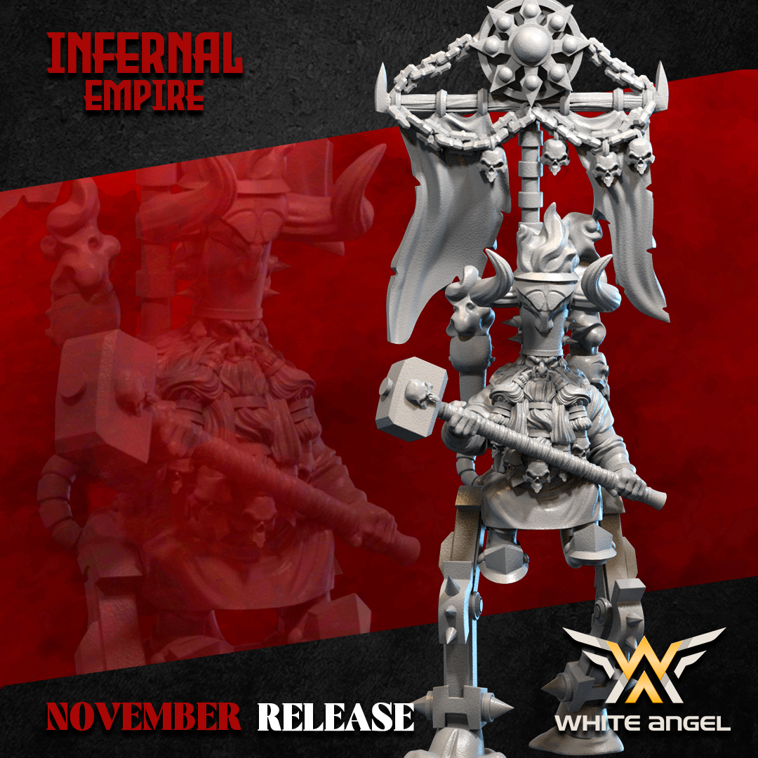 Infernal Dwarf Engineer | White Angel 28/32mm Fantasy Wargaming Miniatures