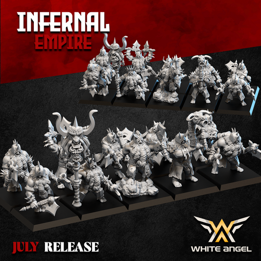 Infernal Dwarf Killers | White Angel 28/32mm Fantasy Wargaming Miniatures