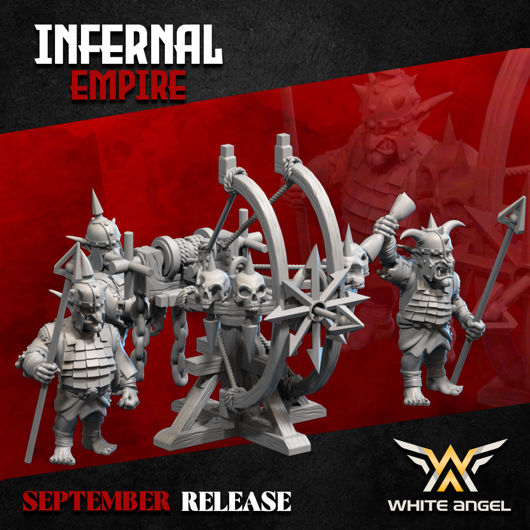 Infernal Dwarf Goblin Ballista | White Angel 28/32mm Fantasy Wargaming Miniatures