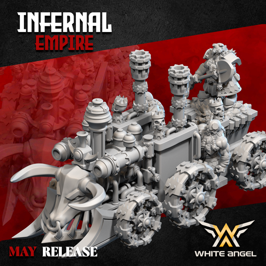 Infernal Dwarf Smoke Tank | White Angel 28/32mm Fantasy Wargaming Miniatures