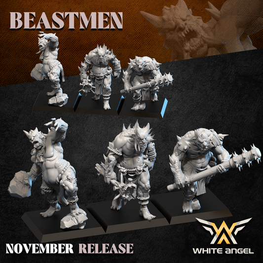Beastmen Infernal Troll | White Angel 28/32mm Fantasy Wargaming Miniatures