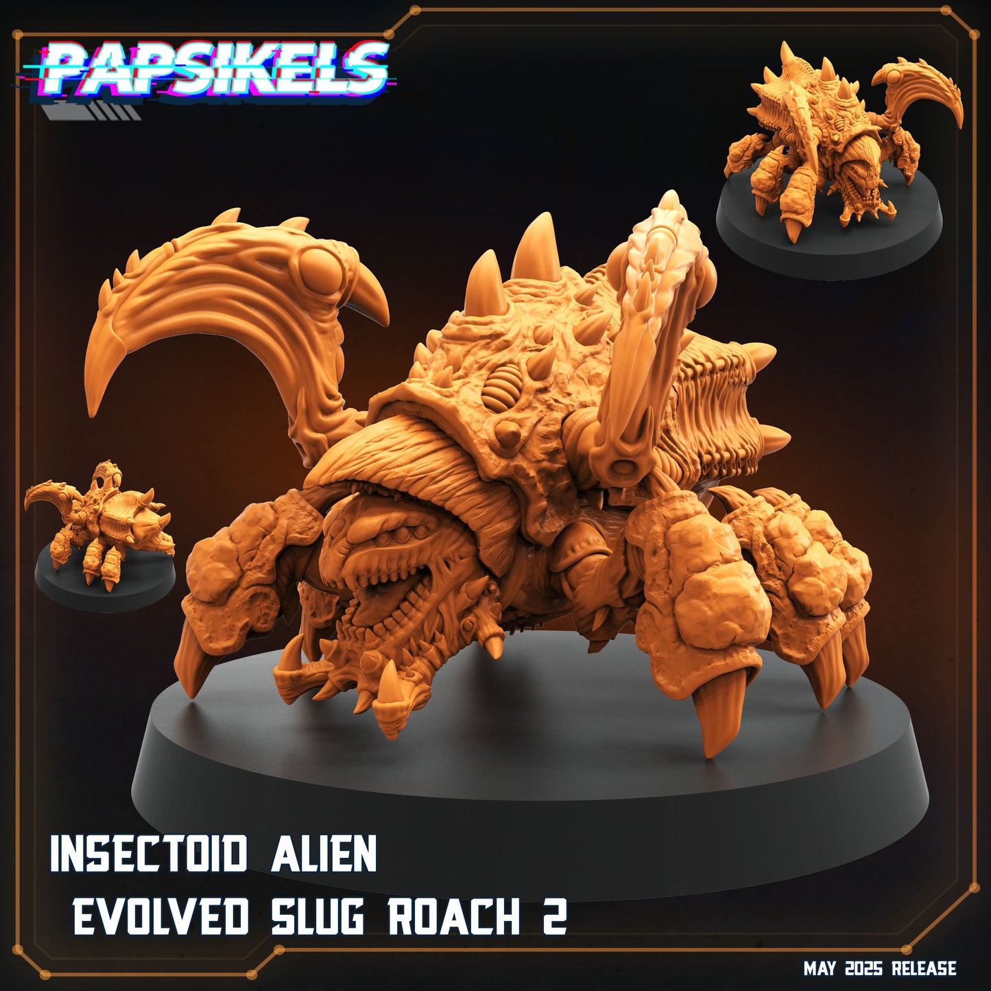 Overmind Slugroach | Papsikels 32mm Sci Fi Miniatures