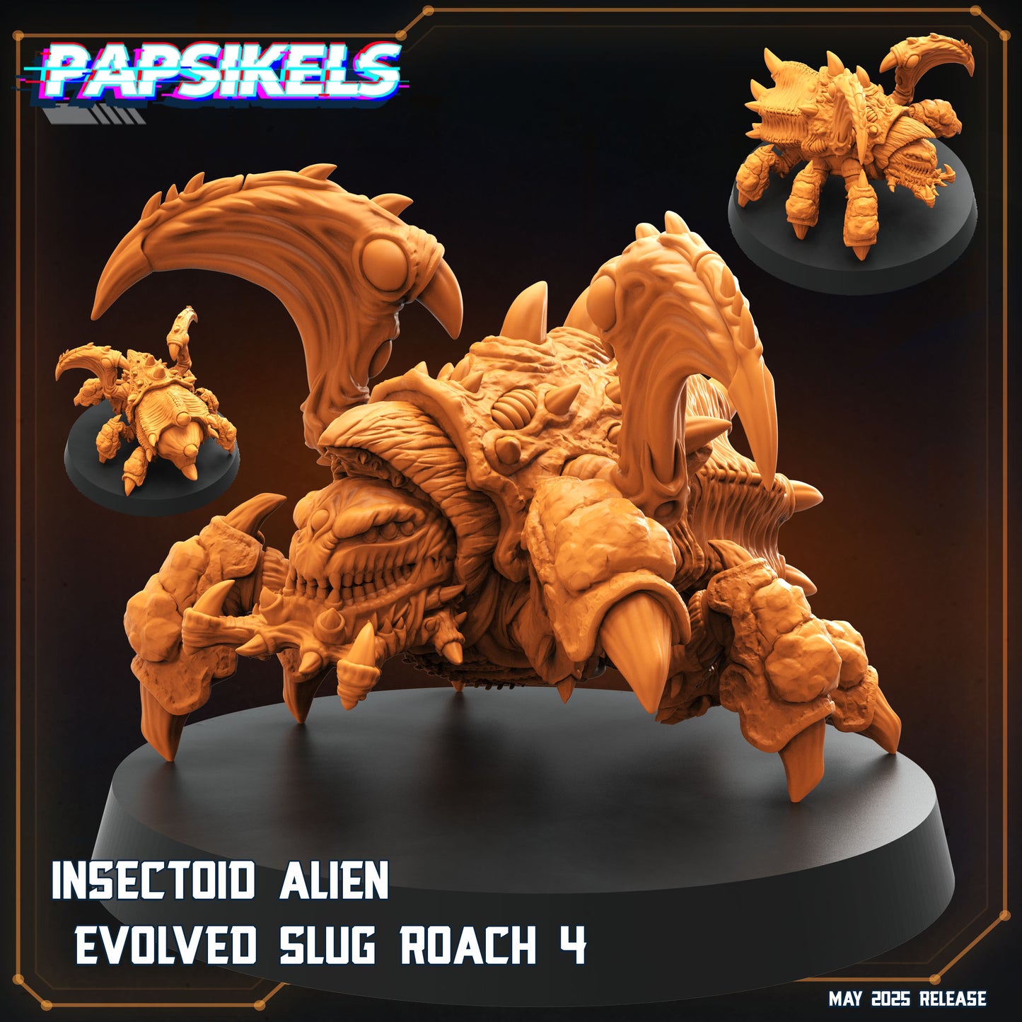 Overmind Slugroach | Papsikels 32mm Sci Fi Miniatures