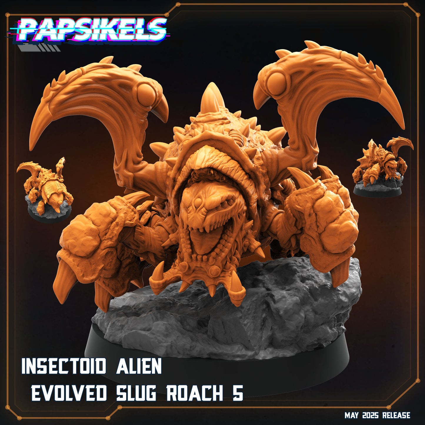 Overmind Slugroach | Papsikels 32mm Sci Fi Miniatures
