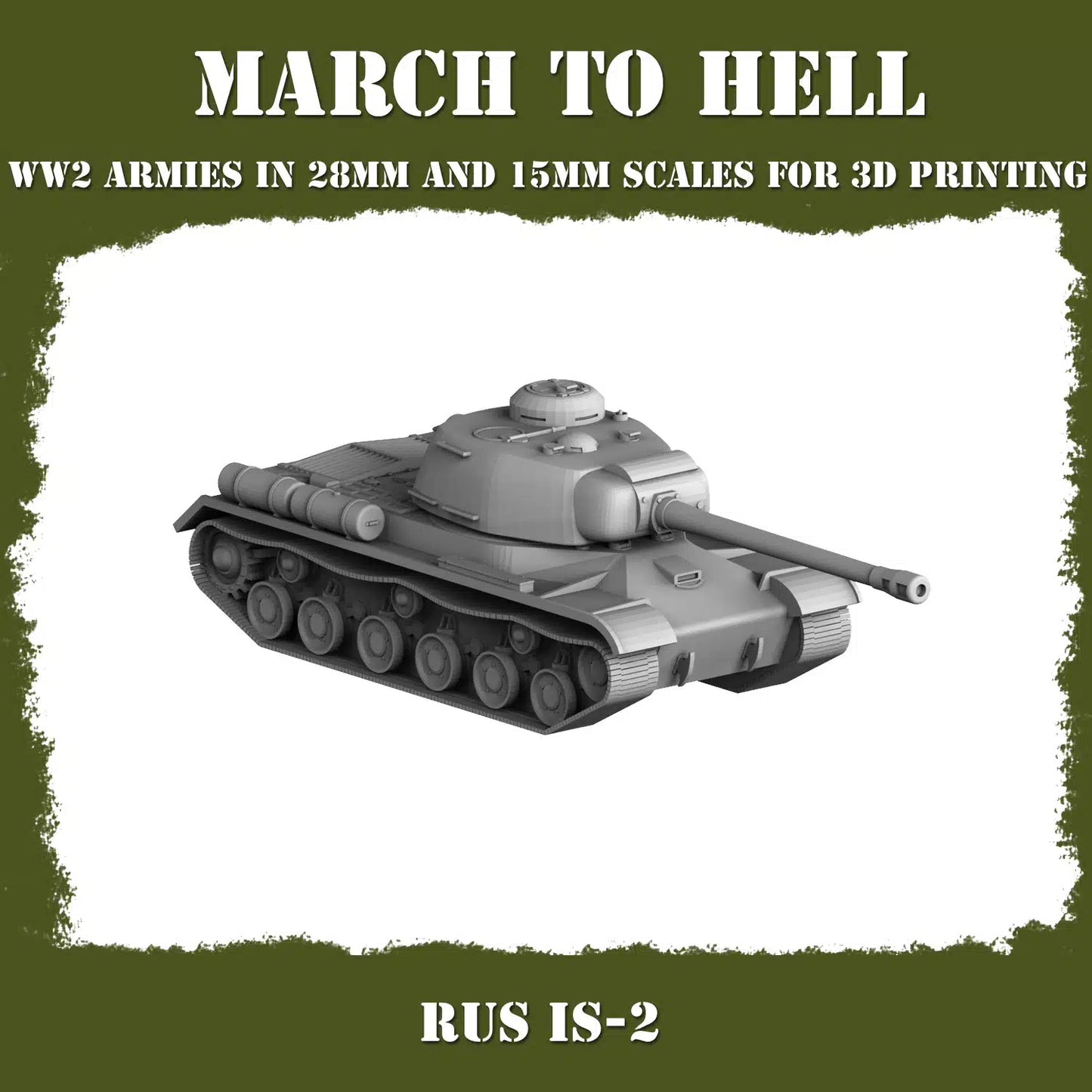 WW2 RED ARMY IS2 | 3DBreed 15mm Wargaming Miniatures