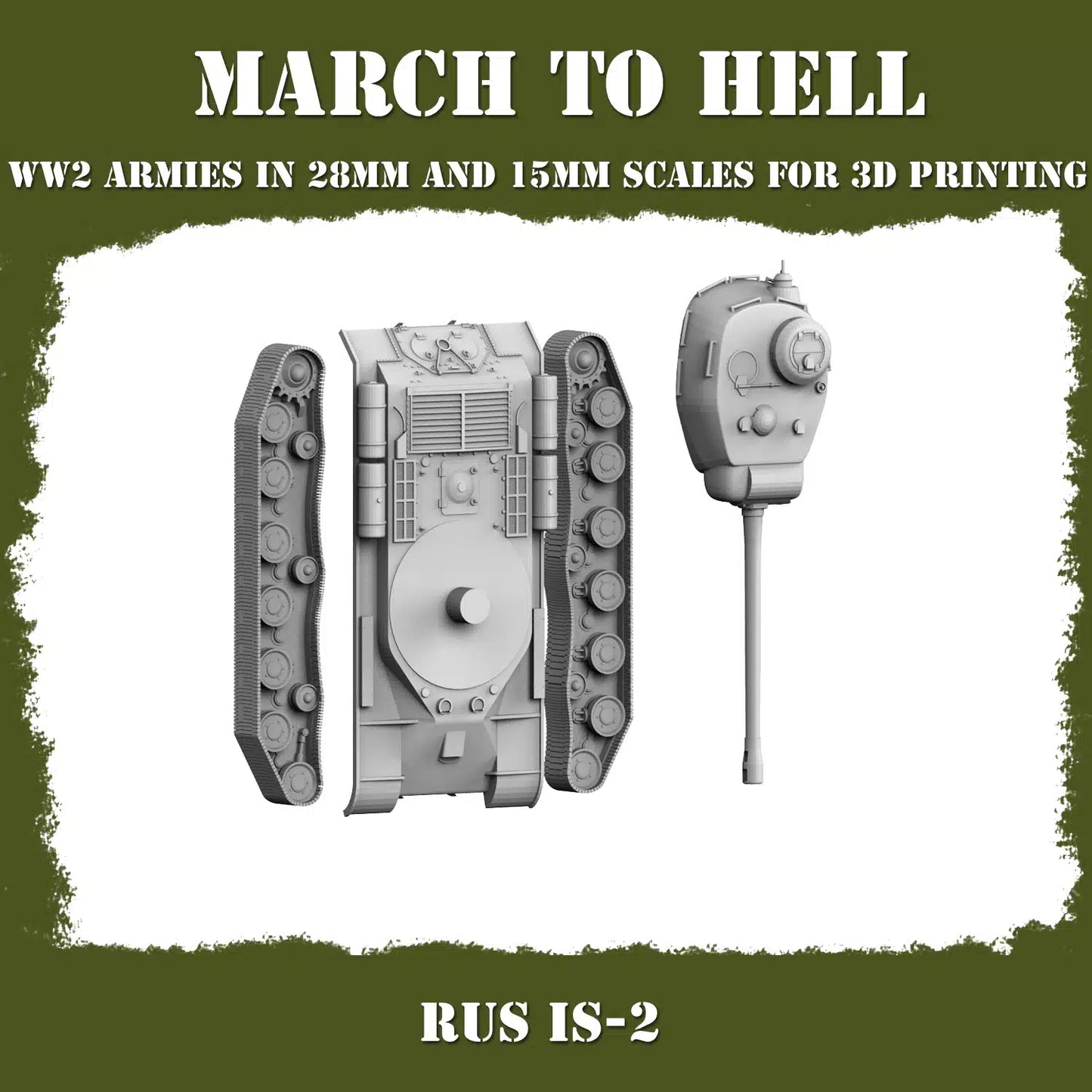 WW2 RED ARMY IS2 | 3DBreed 15mm Wargaming Miniatures